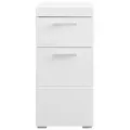 INOSIGN Unterschrank Avena Badezimmerschrank mit 1 Schublade und 1 Tür - Maße (B/T/H) 37/31/79 cm weiß