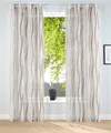 Otto Home Gardine "Dimona" Gr. 1, beige (creme, schoko), 145cm, Ösen, 140cm