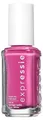 essie essie Schnelltrocknender Nagellack „expressie“, Vegane Formel ohne Inhaltsstoffe tierischen Ursprungs, Nr. 425 trick clique, Pink, 1 x 10 ml