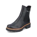 Rieker Damen Chelsea Boots 72690, Frauen Stiefeletten,Bootee,Booties,halbstiefel,Kurzstiefel,uebergangsschuhe,schwarz (00),43 EU / 9 UK