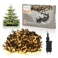 Nordstern LED Büschel Lichterkette Warmweiß 800 LEDs - Weihnachtsbaum Deko für Innen & Außen mit Stecker 16 m - Cluster Beleuchtung