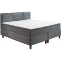 Sun Garden BX2360 Boxspringbett 180x200 cm - Grau