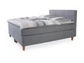 sun garden Boxspringbett KIZZA LF 180x200 cm grau Box-Spring-Bett
