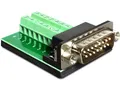 Delock Terminalblock an D-Sub 15 Pin Gameport Stecker