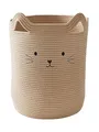 Vertbaudet Kinderzimmer Aufbewahrungskorb KATZE beige