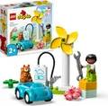 LEGO 10985 DUPLO Town Windrad und Elektroauto, Spielzeugauto-Lernspielzeug für Mädchen und Jungen ab 2 Jahren, für nachhaltiges Spielen und die Entwicklung von Kleinkinder