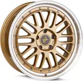18 Zoll KESKIN KT22 5x108 ET45 Alufelgen GOLD LIP POLISH
