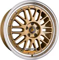 4 Alufelgen KESKIN KT22 RETRO Gold Lip Polish (GLP) 8x18 ET45 5x108 18 Zoll