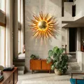 s.luce Diator XL handgeschmiedete Sonne Wandlampe Wandleuchte Rost- & Goldfarben