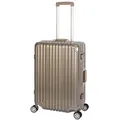 Travelhouse London Polycarbonat-Hartschalen Alu-Rahmen Koffer Trolley Reise Urlaub 67l Gold - Gold/Grau/Grün/Schwarz/Rot/Silber