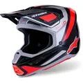 Alpinestars S-M7 Rise, Motocrosshelm - Schwarz/Silber/Neon-Rot - L