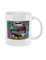 Urban Backwoods Tasse Test Picture Vintage Kaffeetasse The Testbild Bang Theory Retro Big TV, 1-tlg., Keramik, Nerd Geek TBBT