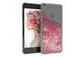 EAZY CASE Handyhülle Liquid Glittery Case für iPhone 6 / iPhone 6S 4,7 Zoll, Hülle Glitzer Flüssig durchsichtig Phone Case stoßfestes Etui Rosa