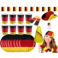 Amscan - Großes Deutschland Fan-Set (24-teilig)