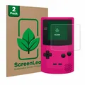 2x ScreenLeaf Displayschutzfolie für Nintendo Gameboy Color nachhaltig verpackt