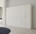 Rauch Möbel Kleiderschrank Kleiderschrank Drehtürenschrank Quadra-Spin, alpinweiß, verschiedene