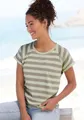 Elbsand T-Shirt Calisa mit Streifenmuster, sportliches Kurzarmshirt aus Baumwoll-Mix