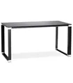 KADIMA DESIGN Chefschreibtisch aus Glas und Metall | Bürotisch mit gehärteter Glasplatte | Designermöbel für Arbeitszimmer | Moderner Stil | 160x80x73 cm | XLINE Kollektion