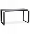 KADIMA DESIGN Schreibtisch Chefschreibtisch aus Glas und Metall Moderner Stil (Designermöbel für Arbeitszimmer XLINE Kollektion), Bürotisch mit gehärteter Glasplatte 160x80x73 cm