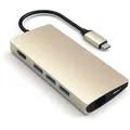 Satechi Type-C Multi-Port Hub 4K Ethernet V2 gold Dockingstation