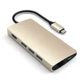 Satechi Type-C Multi-Port Hub 4K Ethernet V2 gold