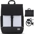 Johnny Urban Fahrradtaschen für Gepäckträger Damen & Herren Schwarz Reflektierend - Mika Bike - 2 in 1 Fahrrad Tasche Rucksack & Gepäckträgertasche Hinten - Wasserabweisend