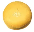 Meditationskissen mit Inlett "Lotus Om" Baumwolle (80%), Polyester (20%) goldgel