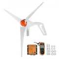 VEVOR 500 W Windkraftanlage, 12 V Windgenerator, 3-Blatt-Windkraftgenerator mit Anemometer, MPPT-Regler und einstellbarer Windrichtung, geeignet für