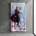 MTOnlinehandel Badetuch, Kinder, 70x140cm, 100% Baumwolle, weiches, saugfähiges Eiskönigin Handtuch, Strandtuch, Anna, ELSA Geschenke für Mädchen