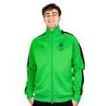 PUMA T7 Trainingsjacke Grün | Borussia Mönchengladbach | Sportjacke mit Vereinslogo (DE/NL/SE/PL, Alphanumerisch, L, Regular, Regular, Grün)