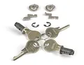 Racktime Unisex – Erwachsene RT Secureit Sidebag Pair, Silber, 2er Set / 4 Schlüssel