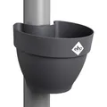 elho Vibia Campana Fallrohrpflanzgefäss 40 - Blumentopf für Regenrohr - vertikaler Garten - 100% recyceltes Plastik - Ø 21.6 x H 16.3 cm - Schwarz/Anthracite