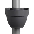 Elho Vase Vibia Glockenförmig Fallrohr " Clicker 22CM Anthracite