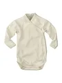 hessnatur Wickelbody Mädchen und Jungen Unisex Langarm Slim aus Bio-Merinowolle mit Seide | nachhaltig und fair hergestellt (Fair Wear Foundation)