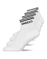 Snocks Retro Sneaker Socken (4 Paar) aus Bio Baumwolle - Knöchelsocken mit Streifen - Ankle Socks Herren & Damen - 35-38