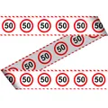 Verkehrsschild 50 Absperrband 15m
