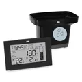 ADE Digitaler Regenmesser frostsicher mit Wetterstation | Funk-Außenthermometer für den Garten | Innenthermometer | Funkwecker mit 2 Weckzeiten | mit Datumsanzeige | inkl. Batterien