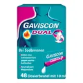 GAVISCON Dual Suspension mit Zweifachwirkung gegen Sodbrennen 48X10 ml