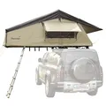 Skandika Dachzelt Freeland L | Autodachzelt für 2-3 Personen, Softcover Autozelt, wasserfest 2500 mm, Eingang und Fenster mit Moskitonetz | Auto Zelt für PKW, Bus