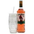 Set mit Captain Morgan Tiki Mango & Pineapple 0,7 L 25% vol + 1 Tiki Glas