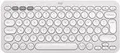 Logitech Pebble Keys 2 K380s - Tastatur - kabellos - Bluetooth LE - QWERTY - US International - Tonal White (920-011852)