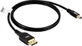 Club3D Mini-DisplayPort Anschlusskabel DisplayPort Stecker, Mini DisplayPort Stecker 1m Schwarz CAC-