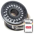 Zenker 7811 Springform Crème Noir mit 2 Böden, Durchmesser 26 cm, Edelstahl, grau / beige, 16 x 16 x 7 cm, Anthrazit / Creme
