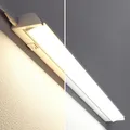 ledscom.de LED Unterbauleuchte LIWO 58cm, schwenkbar, mit Schalter, je 958m, warmweiß/weiß, 4er Set