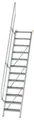 MUNK Günzburger Steigtechnik 600212 Aluminium, Stahl verzinkt Treppe