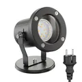 Außen-Strahler Fluter MIBU für außen Edelstahl schwarz inkl. LED GU10 Lampe