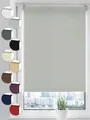 Verdunklungsrollo Seitenzugrollo, Sonello, verdunkelnd, einfach Montage ohne Bohren, freihängend, Klemmfix, 30cm x 100cm Hellgrau Verdunkelungsrollo, Rollos, Sonnenschutz