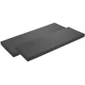 2er Set Bankauflage 200 x 40 cm, dunkelgrau, Unterseite Antirutsch, Bankkissen, Sitzkissen für Fensterbank, Bezug waschbar, sleepling - Dunkelgrau