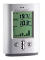 TFA Dostmann MonSun digitaler Funk-Regenmesser, 47.3003, kabellose Übertragung der Regenmenge, grau, L 94 x B 25 (48) x H 122 (130) mm