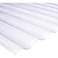 Weitere - Salux Pvc Wellplatte Platte Lichtplatten 76/18 Klar 120 X 80cm Innen Außen 0,8mm